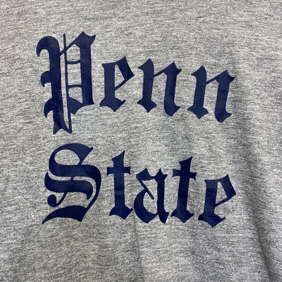 Vintage 80s Penn State College Old English Font Single Stitch T-Shirt - Picture 2 of 7